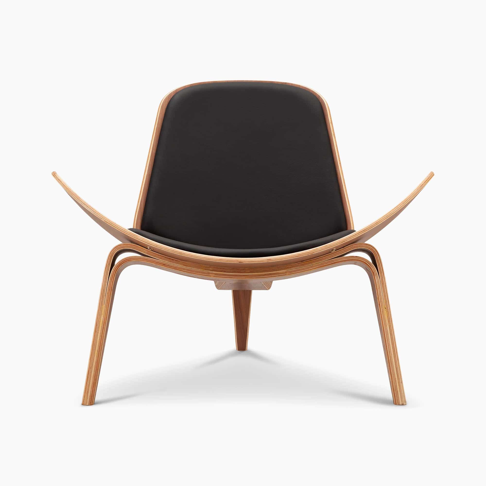CH07 Chair - Walnut 1 - CH07 Shell Chair, CH07 Shell Chair Replica