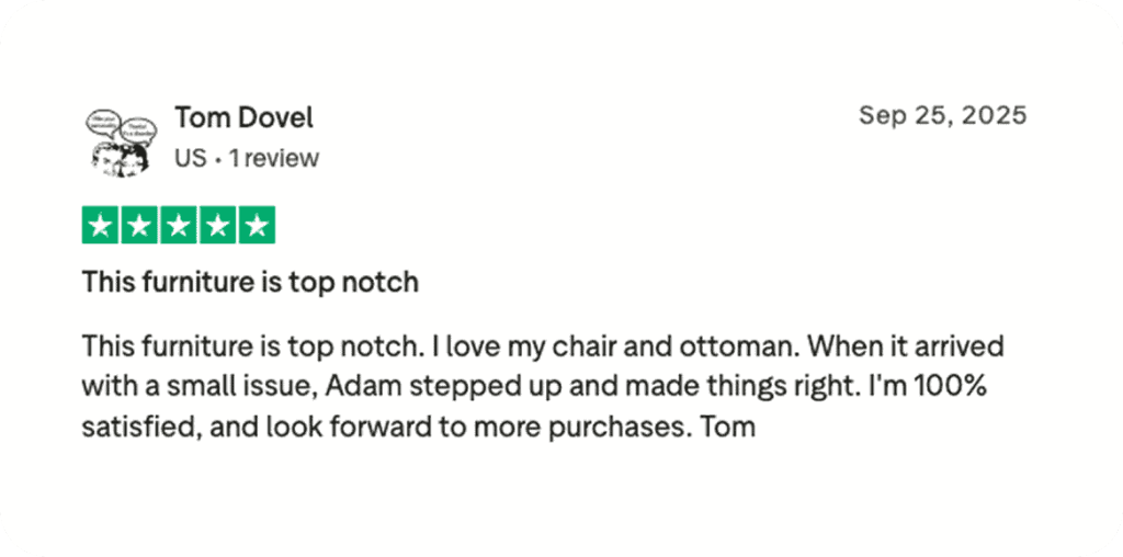 Turning a Damaged Delivery Into a Positive Experience - Trustpilot Review