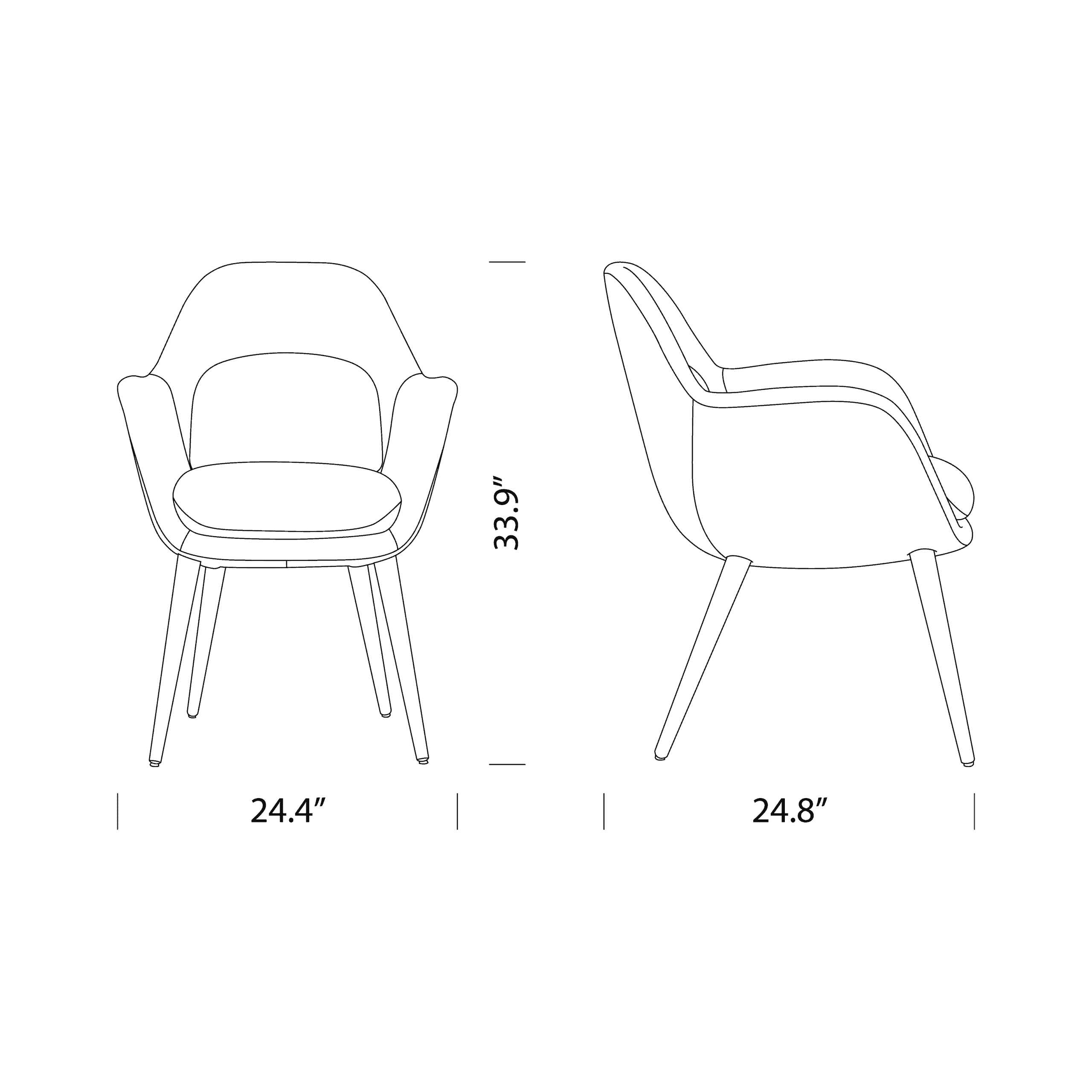 Product dimensions diagram