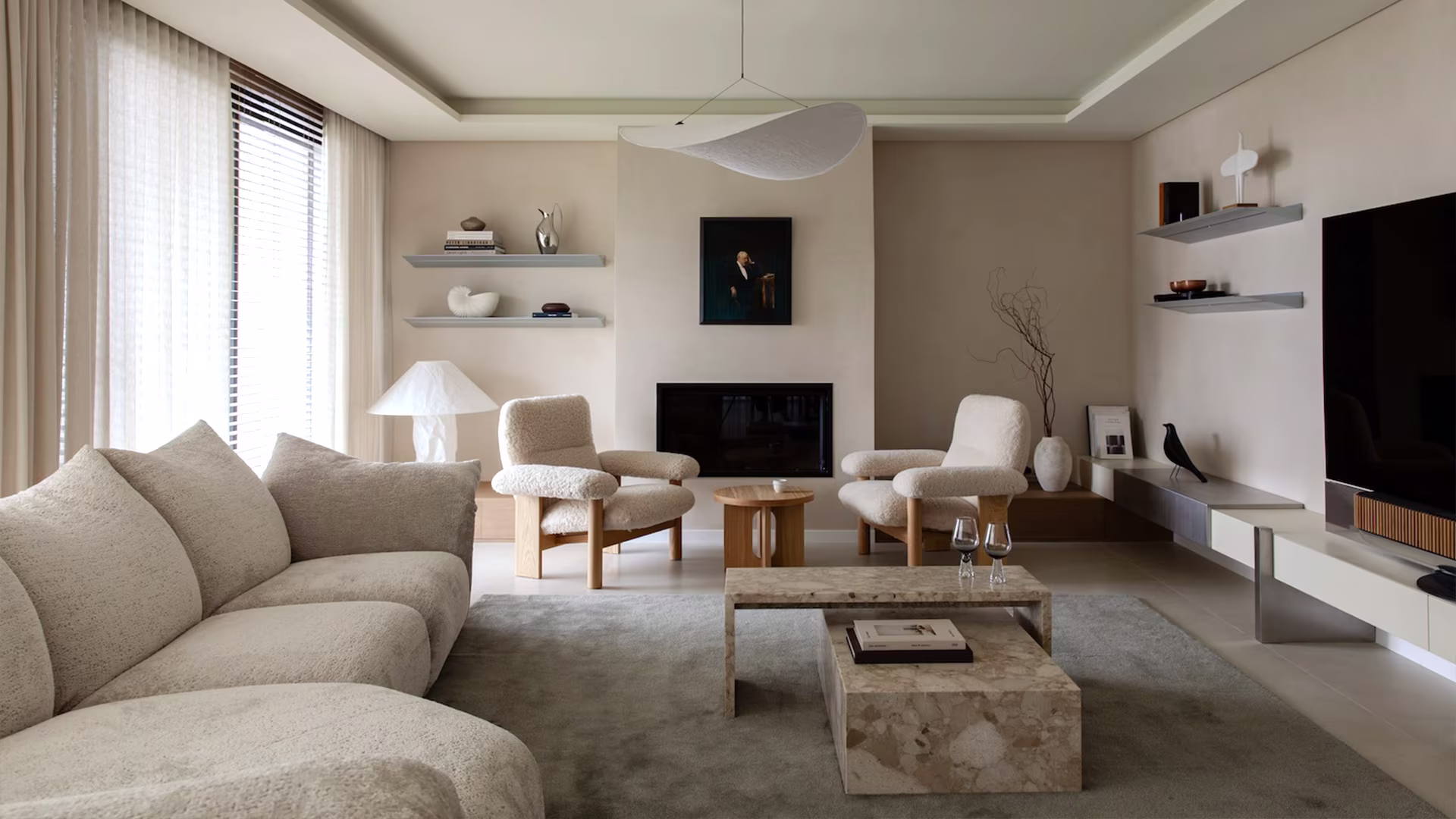 Yeti Sheepskin Armchair & Ottoman — gallery image 3