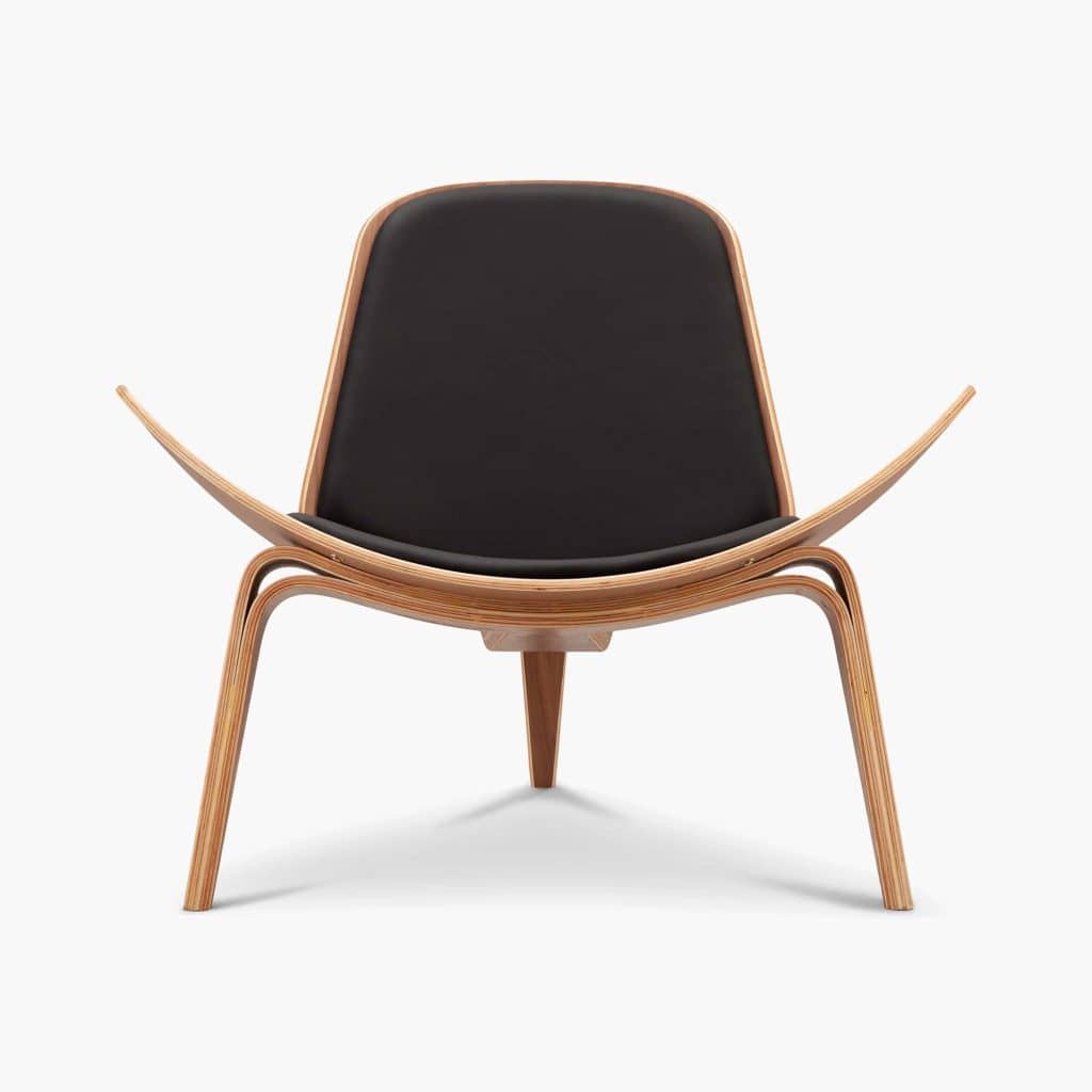 CH07 Chair - Walnut 1 - CH07 Shell Chair, CH07 Shell Chair Replica