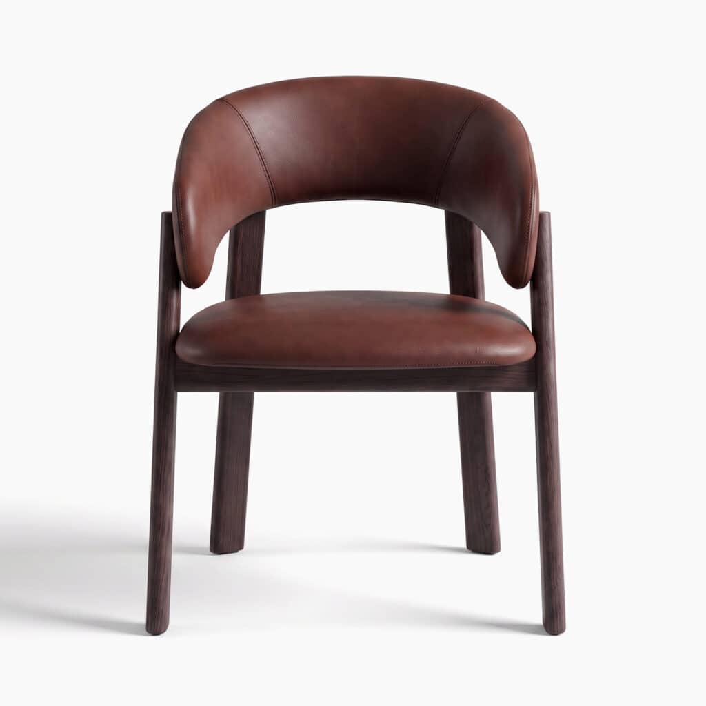 The Alpha Armchair, a living room chair for sitting all day