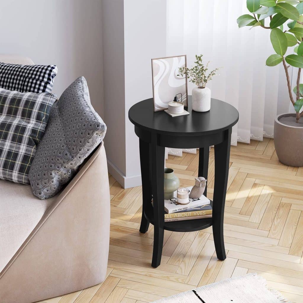 how to decorate side tables in living room