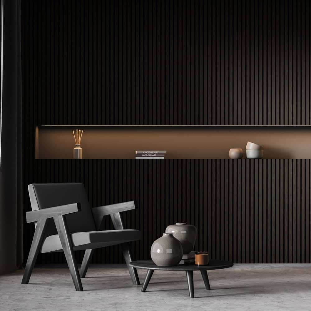 Horizontal Wood Slat Wall
