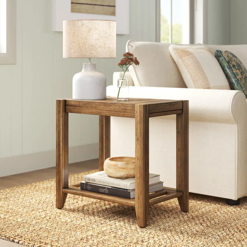 how to decorate side tables in living room