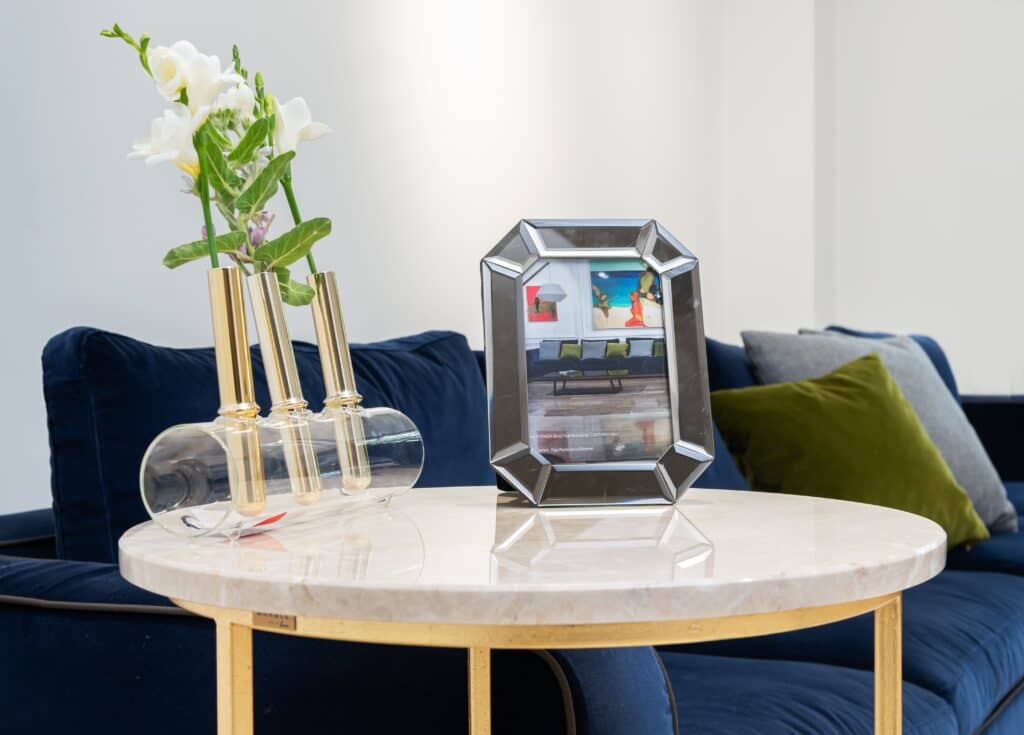 how to decorate side tables in living room