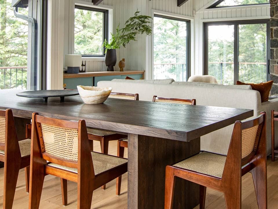 mid-century modern dining table
