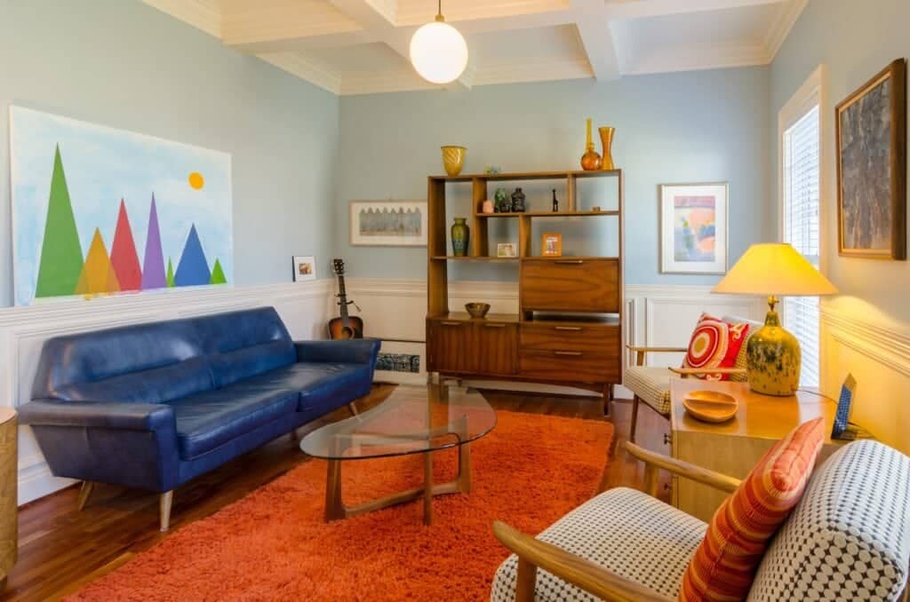 mid-century modern couch