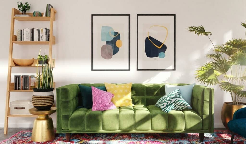 mid-century modern couch