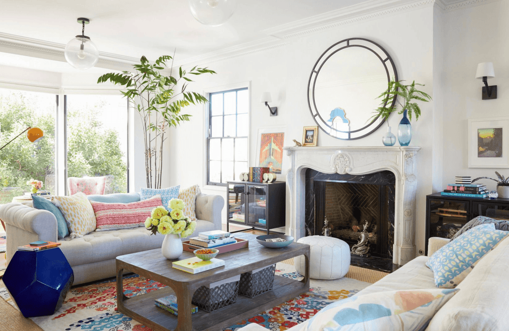 coffee table:  Decorative Objects