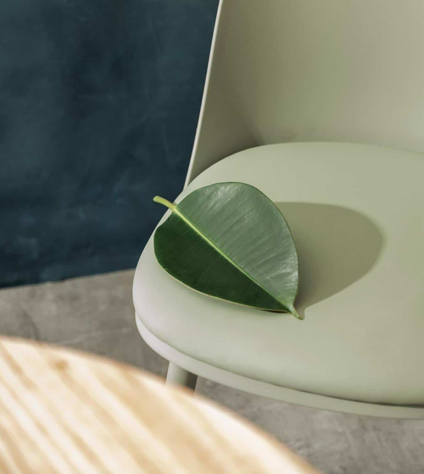 Suede material on a chair