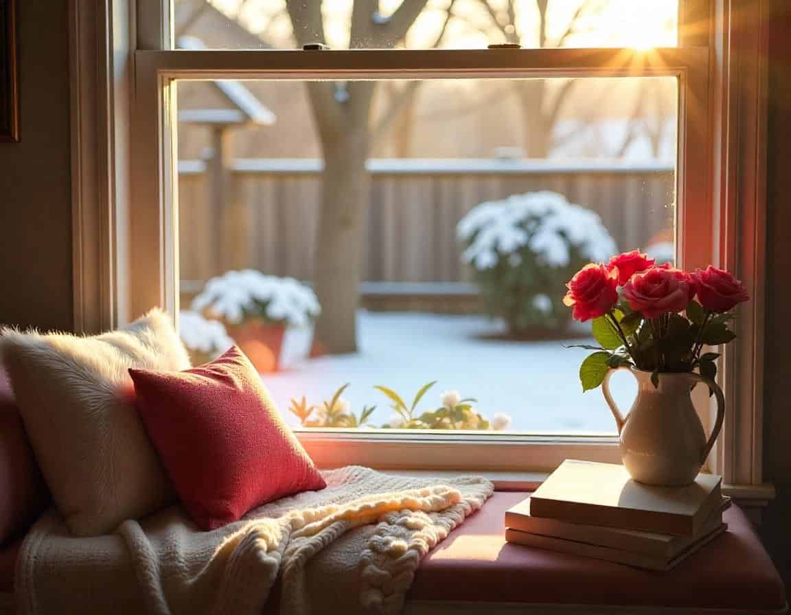 Cozy reading nook