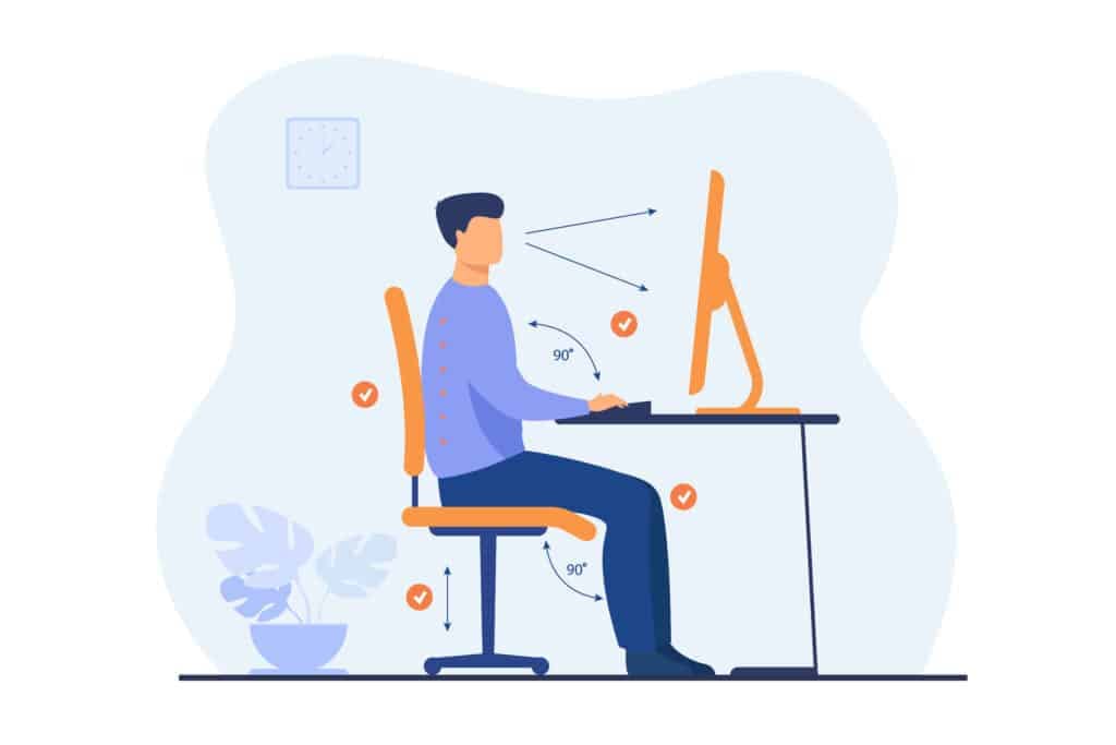 ergonomic desk height