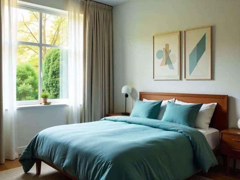 mid-century modern bedroom set | accessories and decor