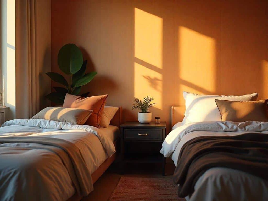 mid-century modern bedroom set | nightstands and storage solutions