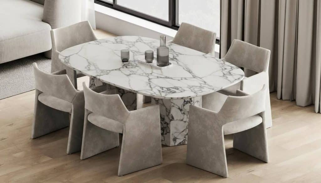 In the Black Friday sale, choose dining tables made from premium materials like solid wood or marble for lasting quality and style.