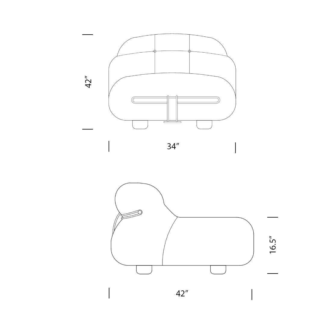 Product dimensions diagram