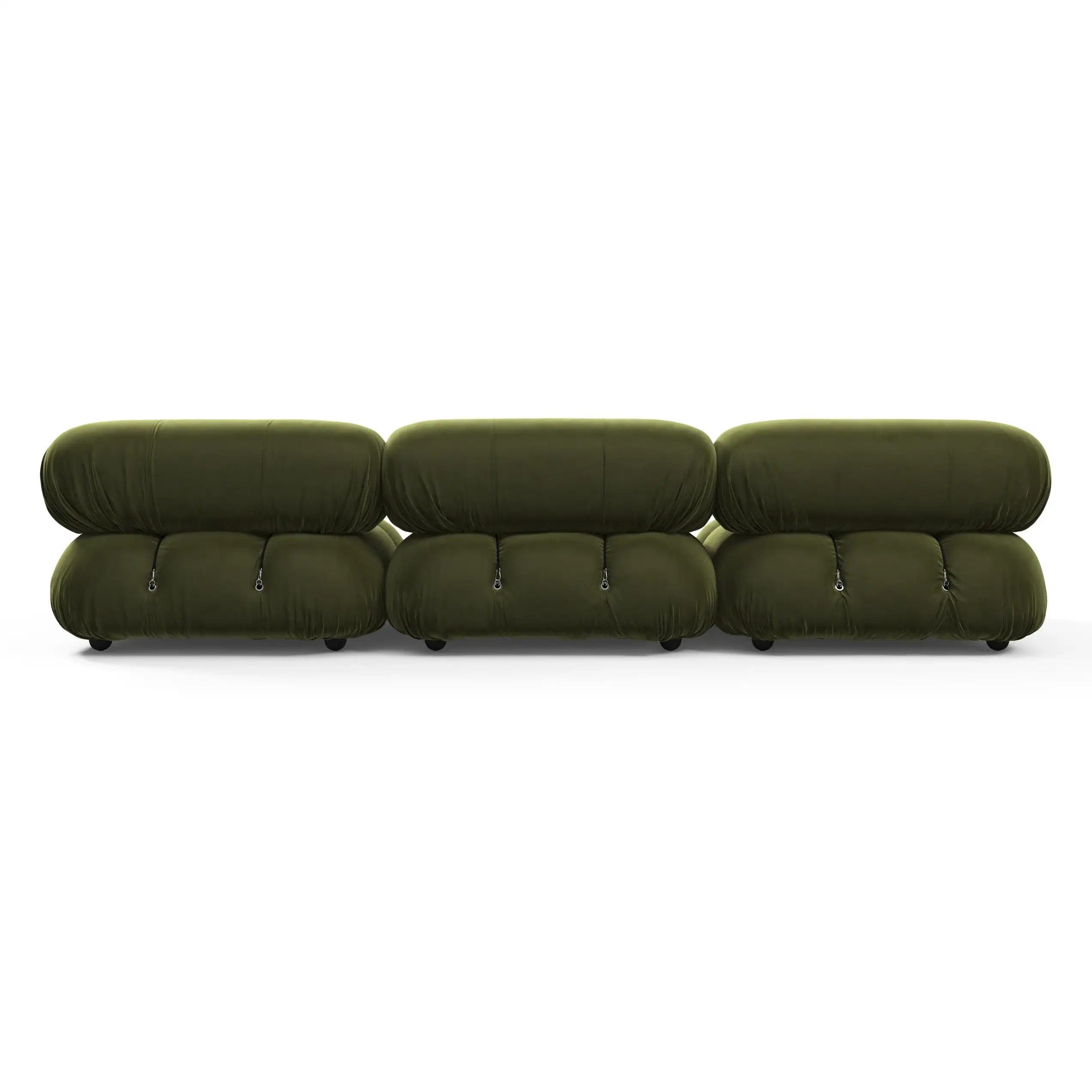 White Boucle Dark Green Velvet 5 - Camaleonda