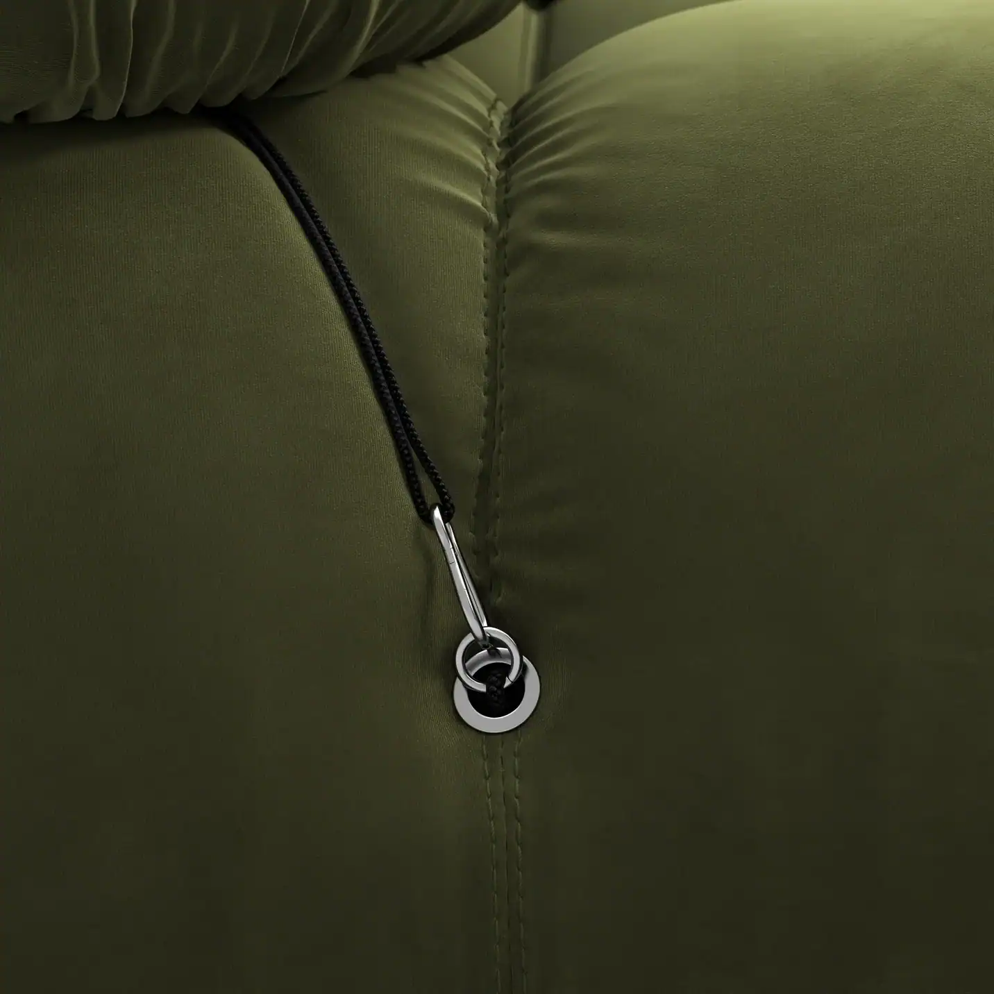 White Boucle Dark Green Velvet 6 - Camaleonda