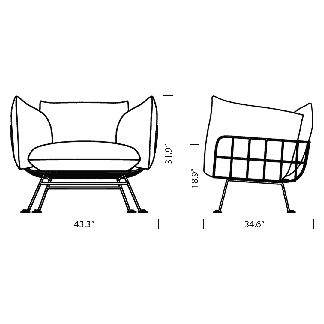 Product dimensions diagram
