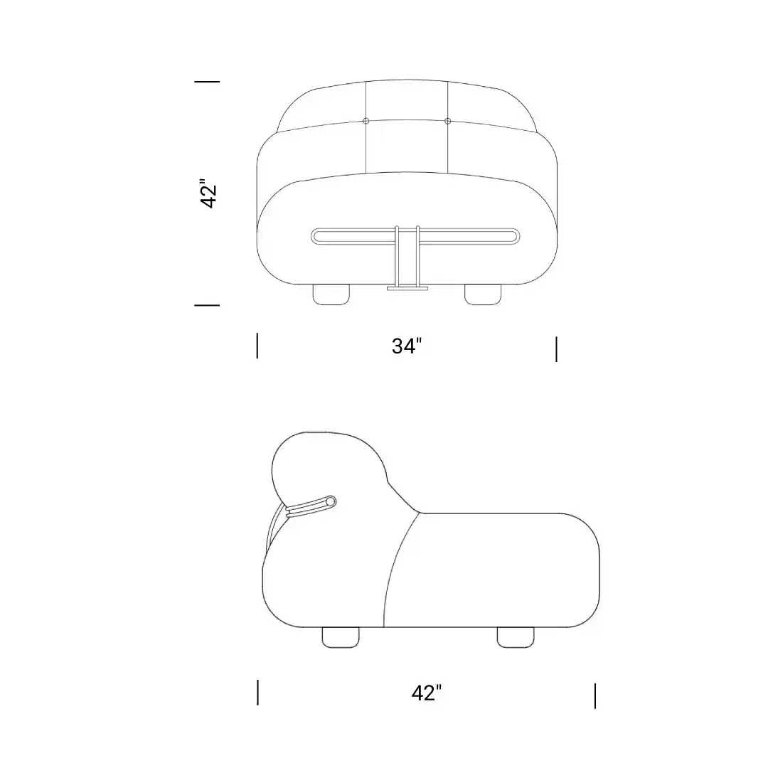 Soriana Chair Replica Dimension Mobile - Soriana Chair