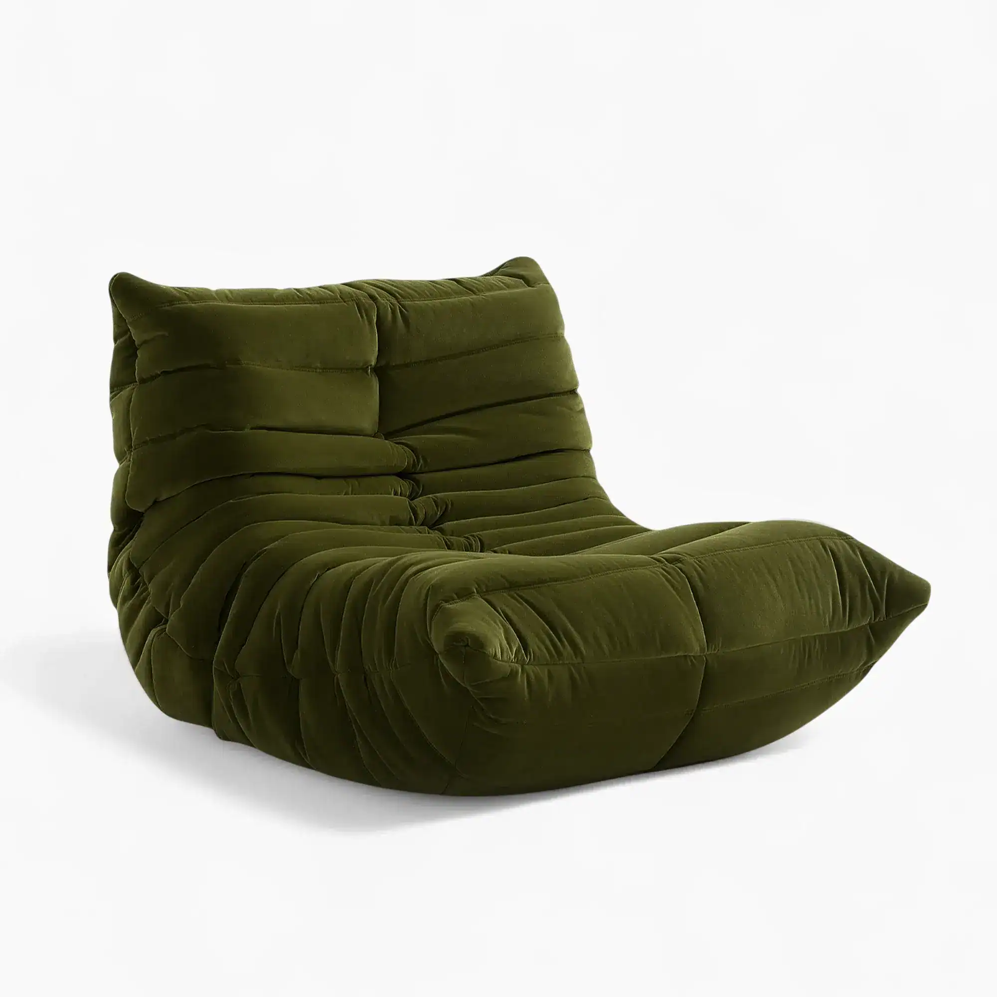 Togo Fireside Fabric Green Velvet 2 1