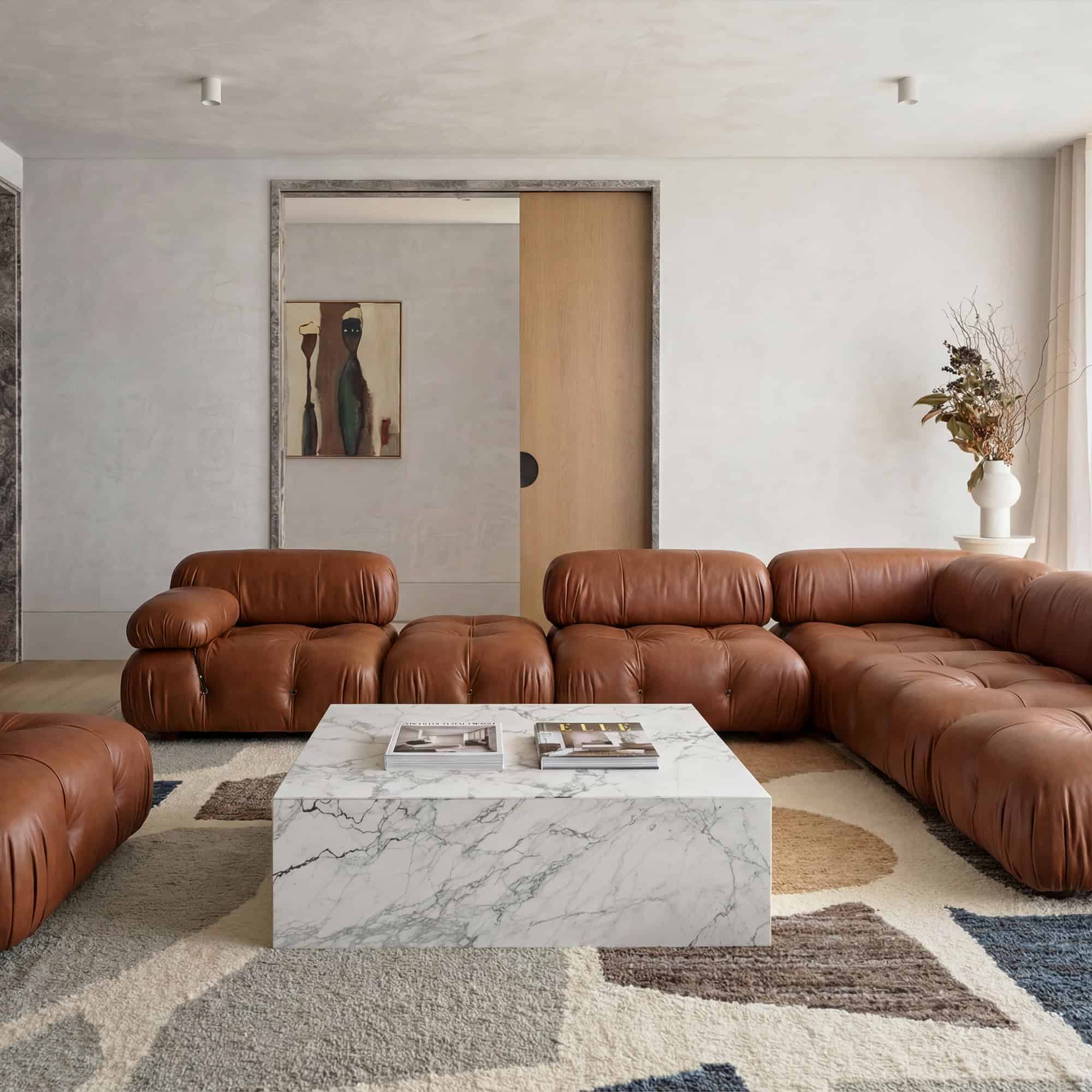 Camaleonda Leather Sofa Corner