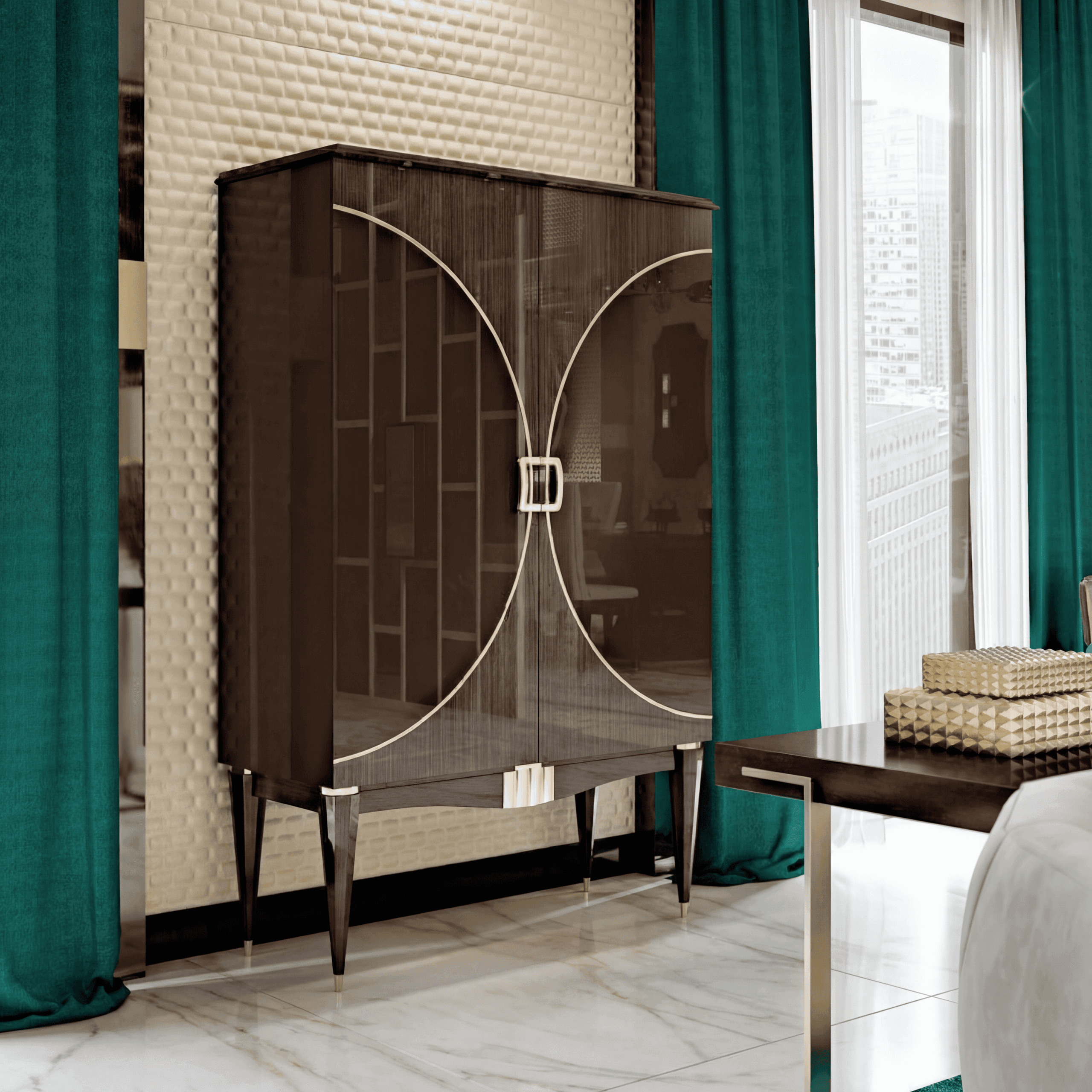 Carpanese Home 7034 Bar Cabinet