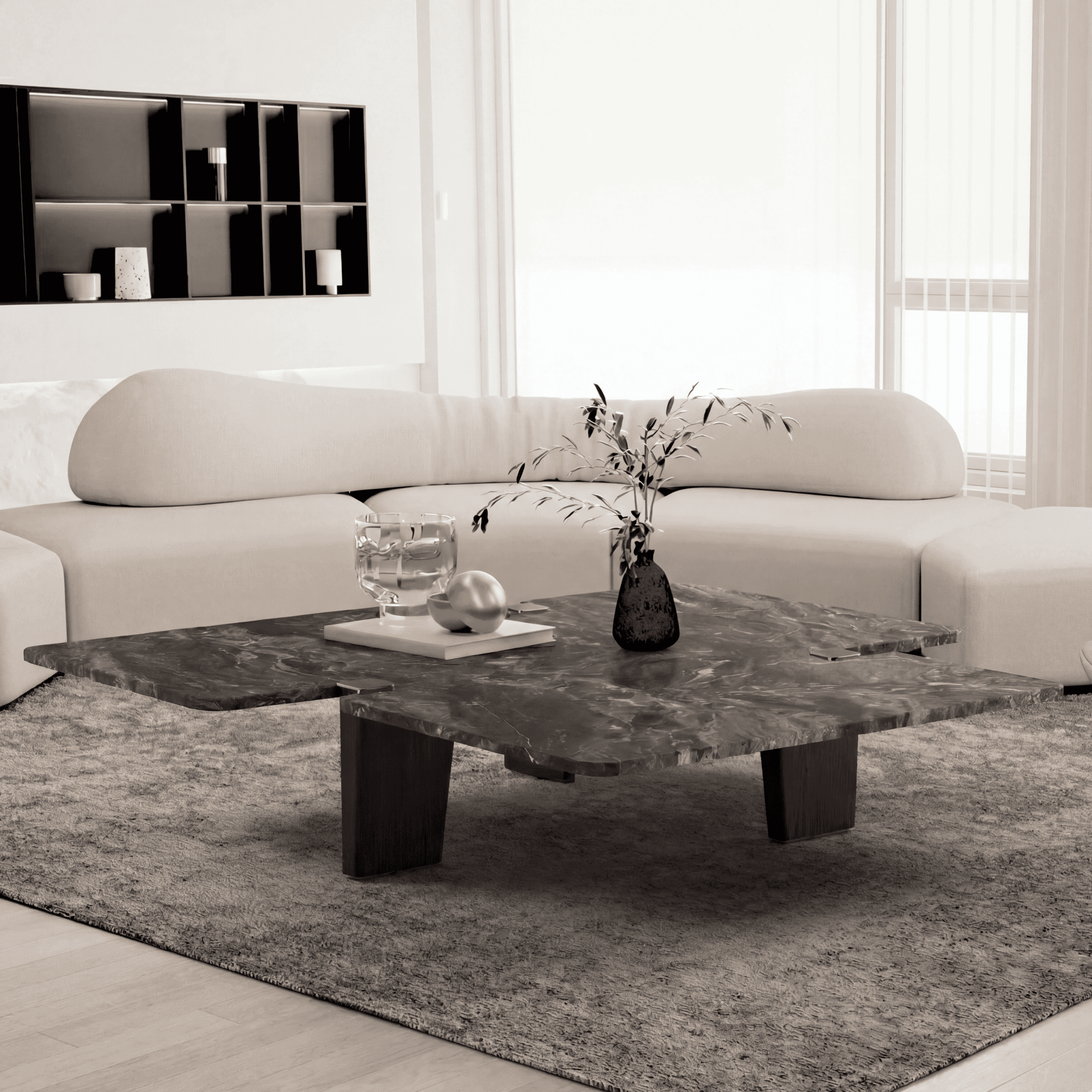 Jacob Marble Top Coffee Table