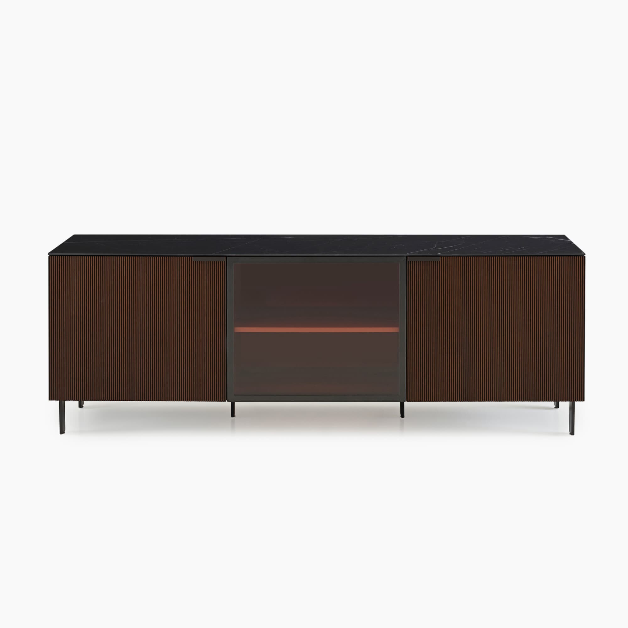 Selvans Sideboard 3 Doors with glass door