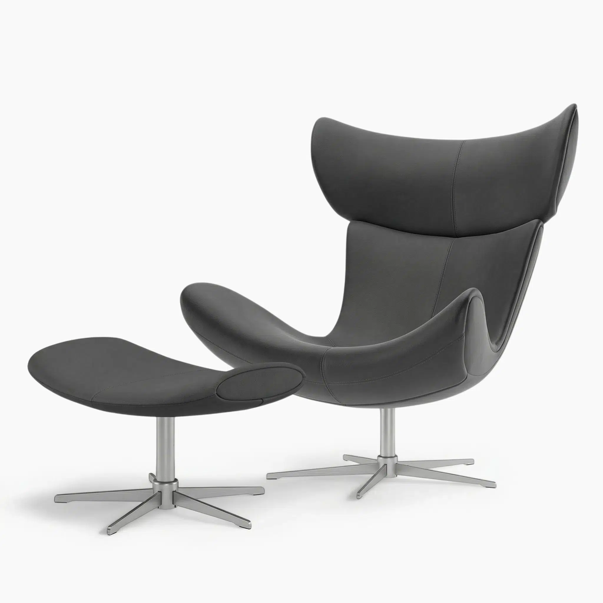 Imola Swivel Armchair with Footstool