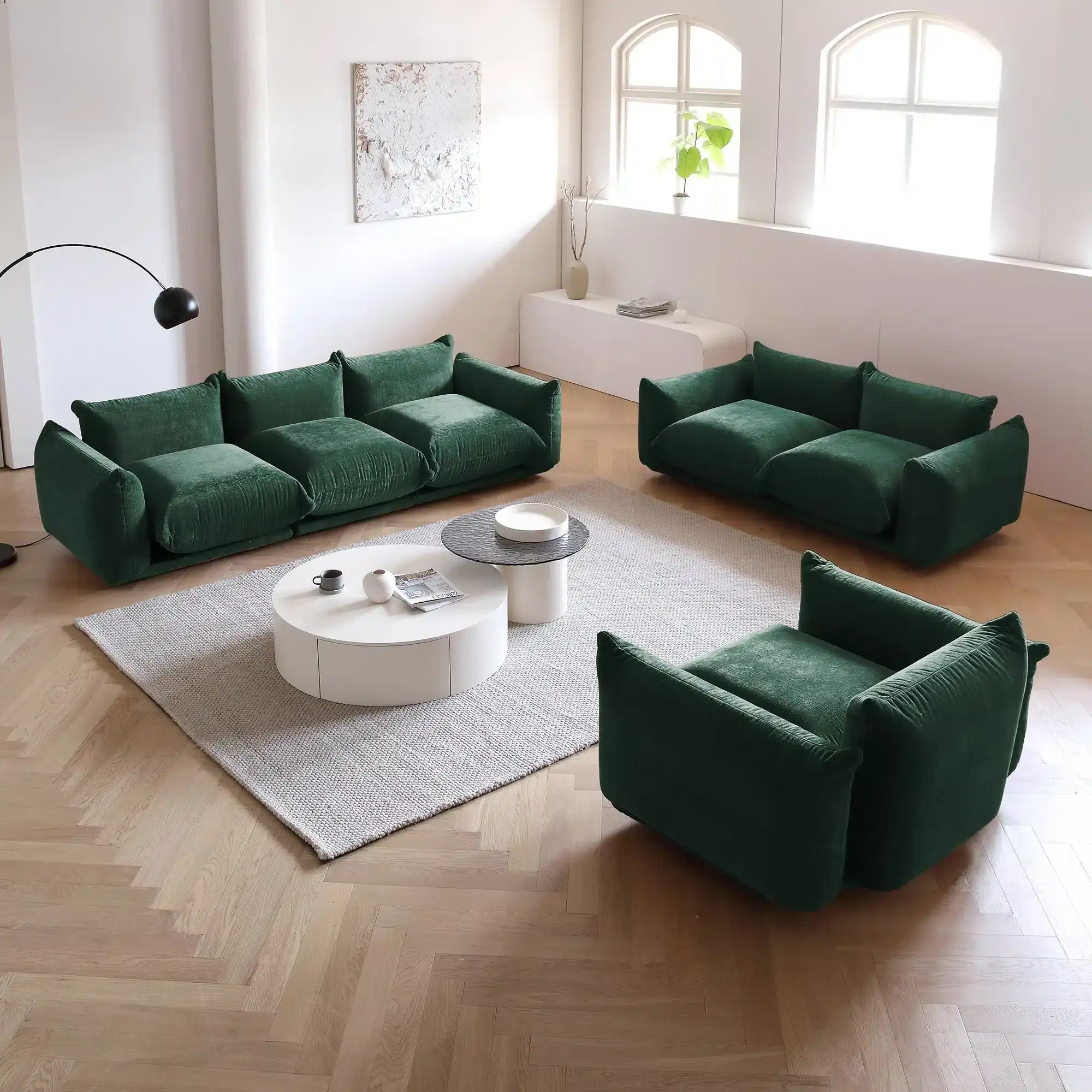 Cambridge Sofa 3 Seaters Green 15 - Marenco Sofa