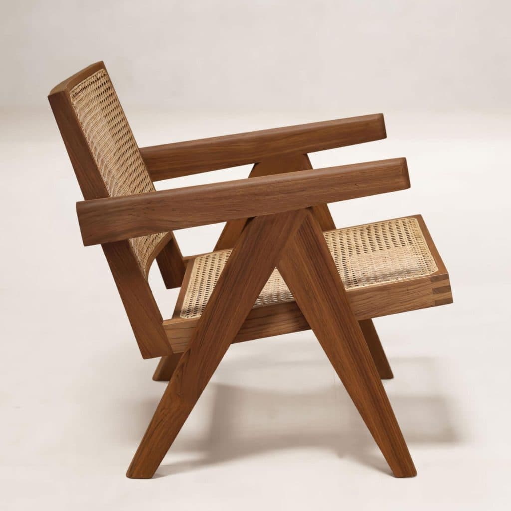 Iconic V-Shaped Teak Frame