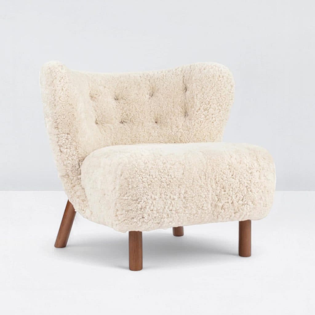 Little Petra Lounge Chair and Ottoman, Remastered