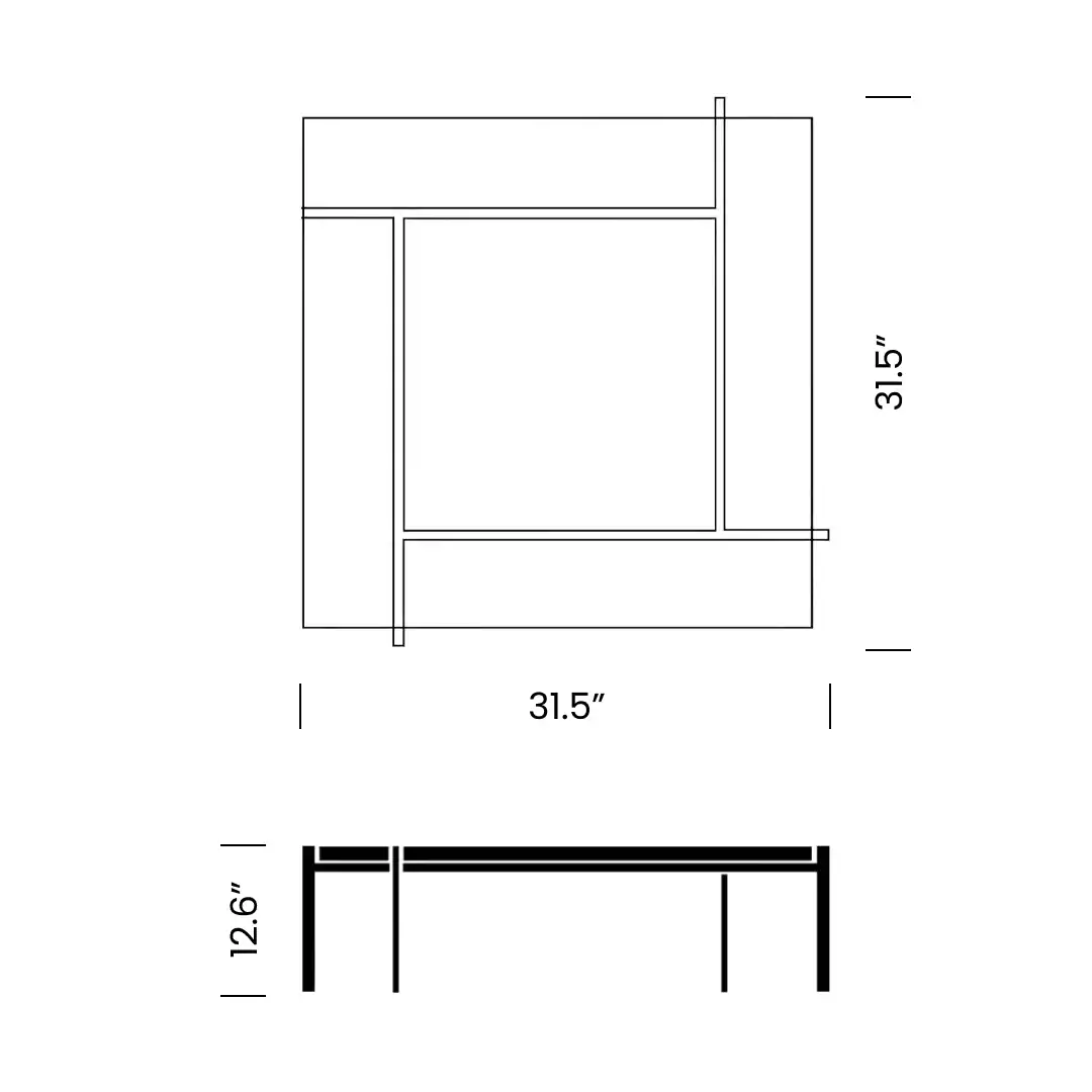Product dimensions diagram