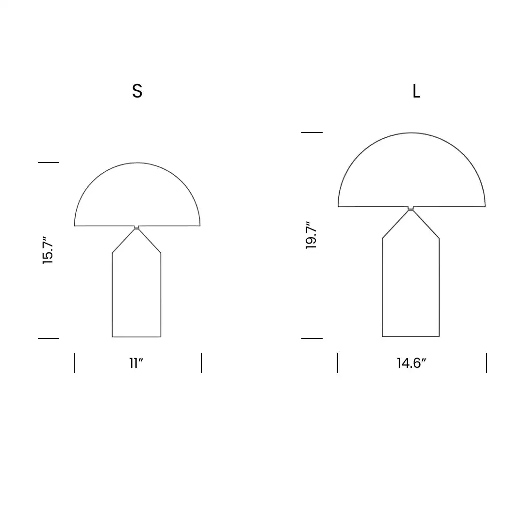 Product dimensions diagram