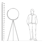 Superloon Floor Lamp Replica 20 inch Height Comparison - Superloon Floor Lamp Replica