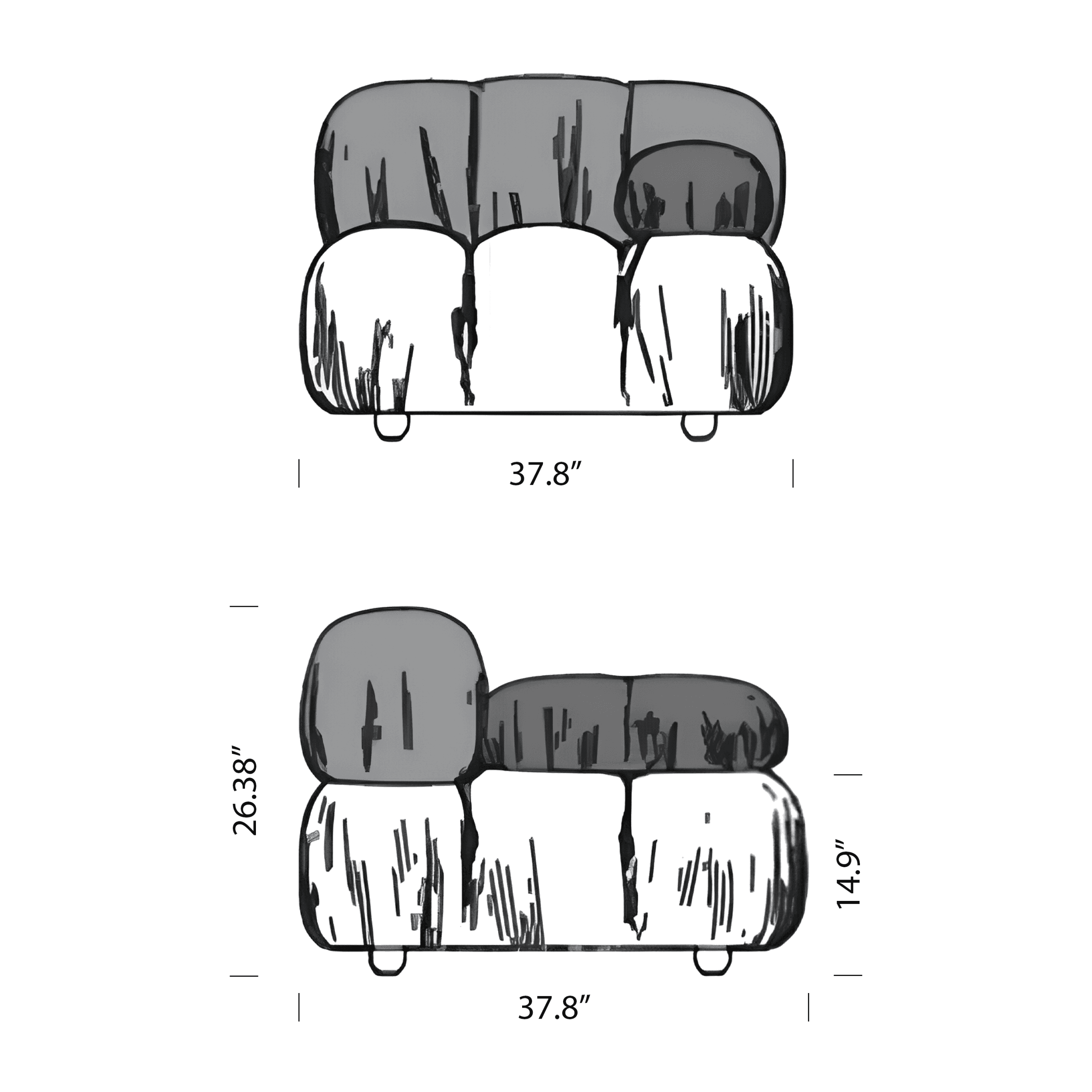Product dimensions diagram
