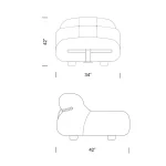 Soriana Chair Replica Dimension Mobile - Soriana Chair