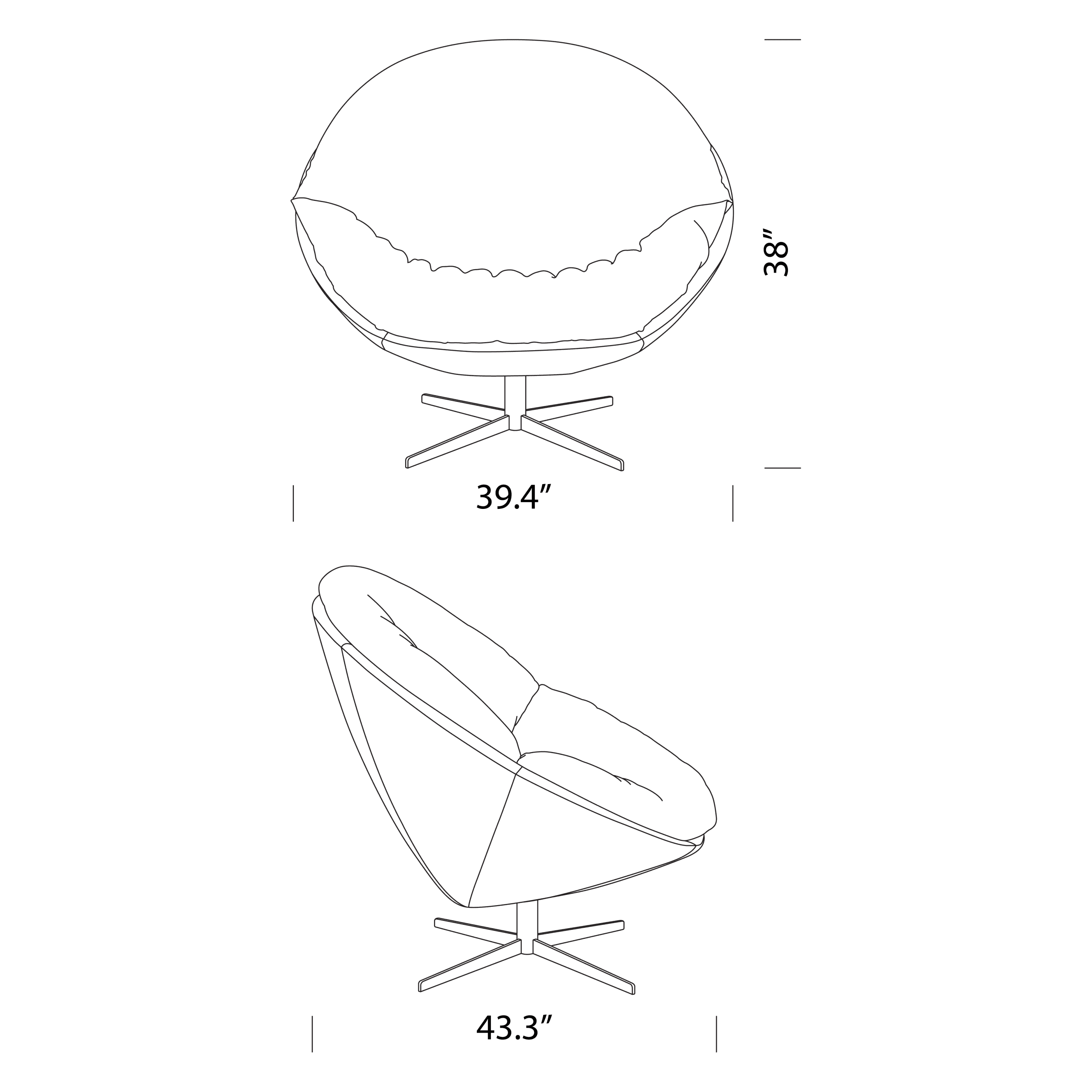 Product dimensions diagram