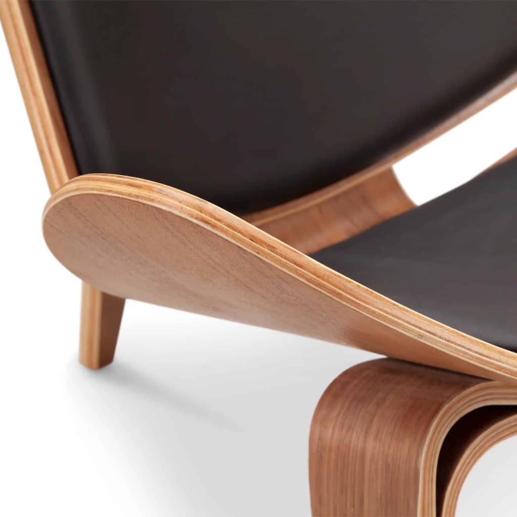 CH07 Chair - Walnut 5 - CH07 Shell Chair, CH07 Shell Chair Replica