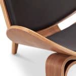 CH07 Chair - Walnut 5 - CH07 Shell Chair, CH07 Shell Chair Replica