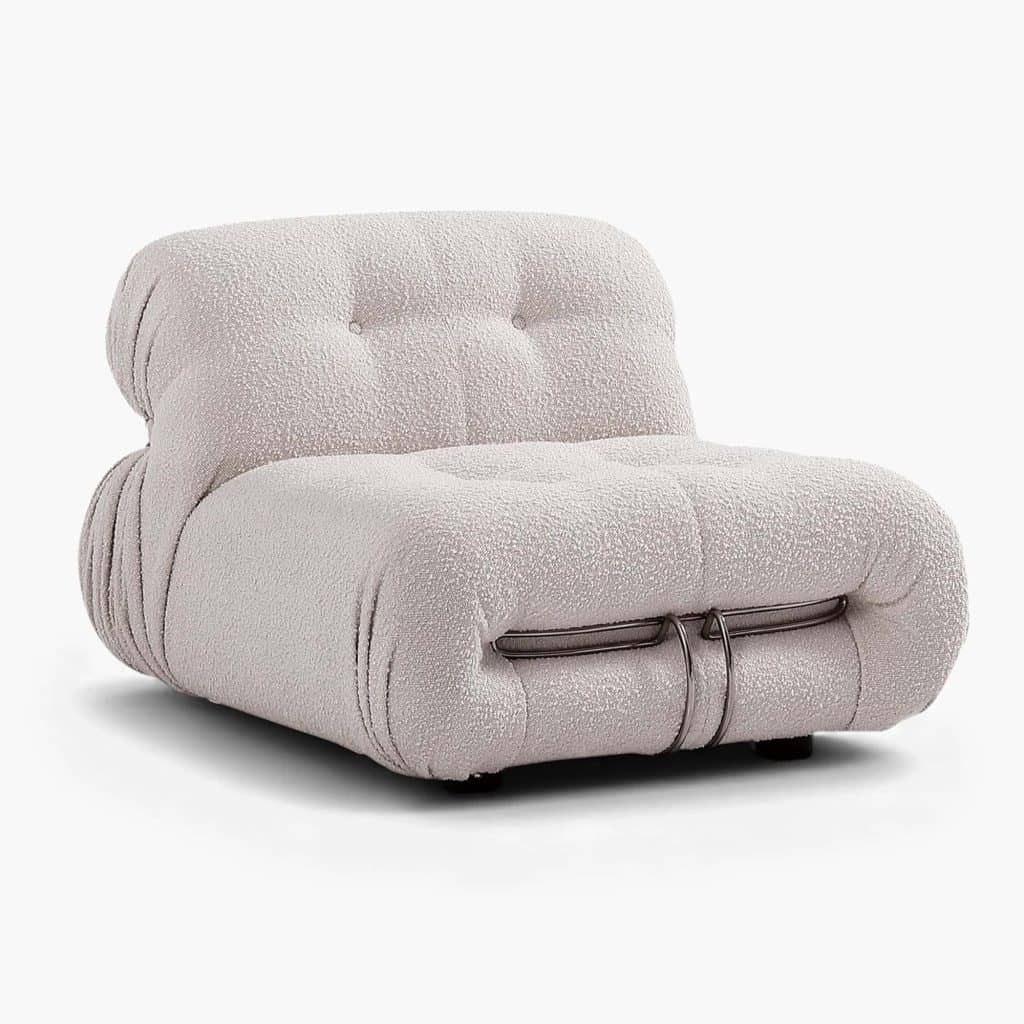 Soriana Chair - White Bouclé 2
