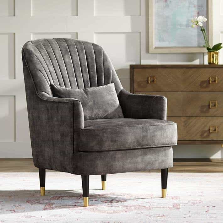 grey office chair
