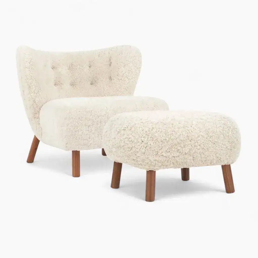 Little Petra Lounge Chair and Ottoman 1 - Little Petra Lounge Chair