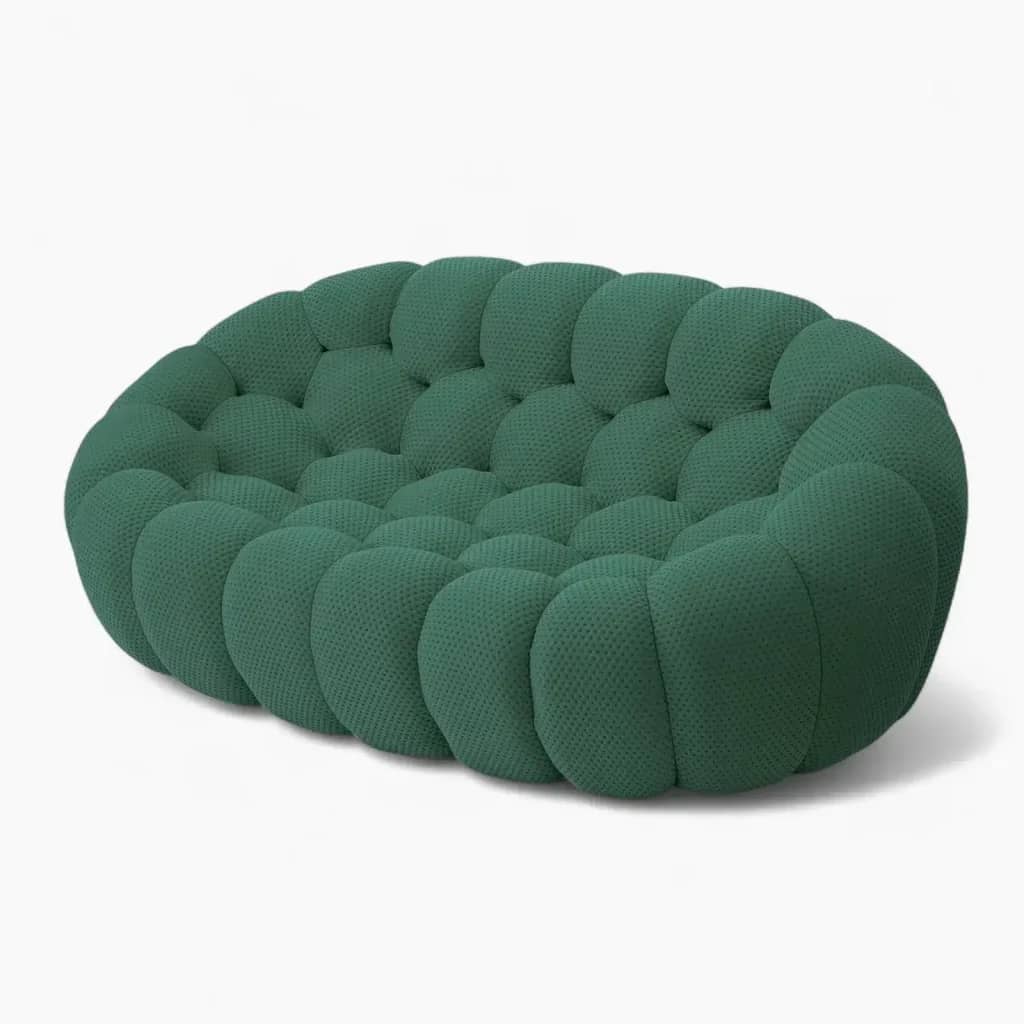 Bubble Sofa Loveseat Green 3