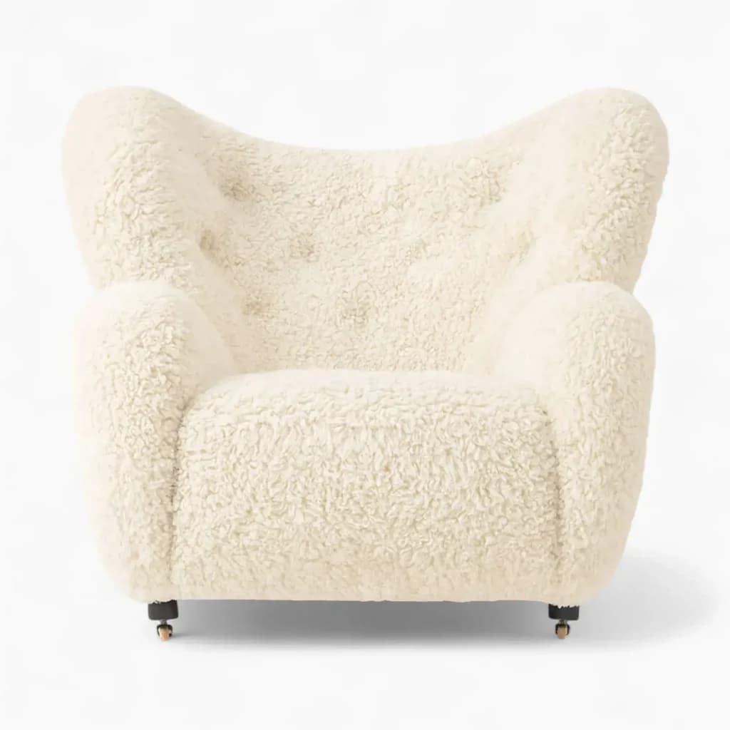 The Tired Man Lounge Chair and Ottoman, Remastered