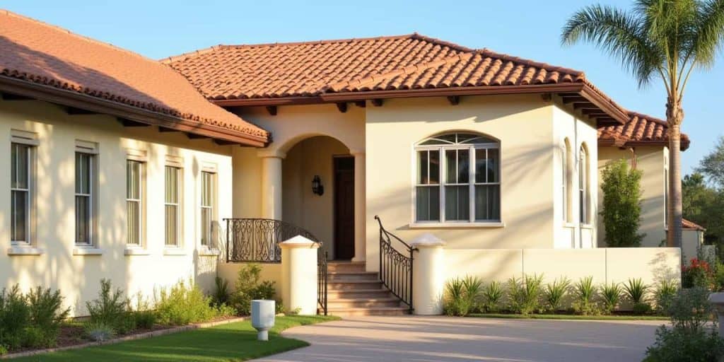 freepik exterior of a spanish style house with clay roof t 5099