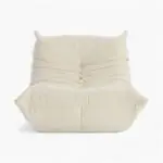 Togo Chair Suede Beige 3 scaled 1 - Sohnne