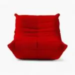 Togo Chair Teddy Velvet Red 3 - Sohnne